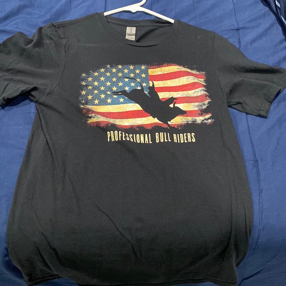 PBR, black graphic T-shirt